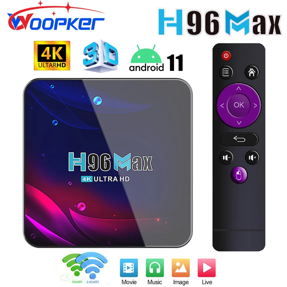 4K HD TV Box H96 Max V11 2,4G 5G WiFi BT4.0 Player médiá HDR USB 3,0 4 GB 32 GB 64 GB SMART Android 11 TV box