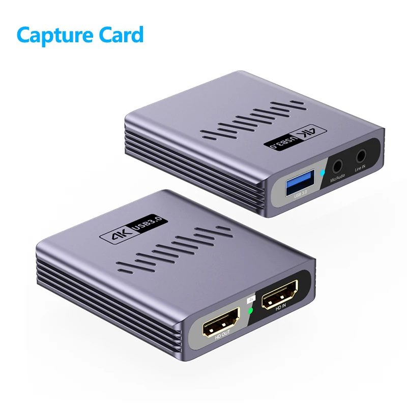 4K HDMI-kompatibilné zachytiteľné karty Out Game Recording Live Streaming 1080p 60fps Grabber MS2131 pre PS4 5 Nintendo Switch