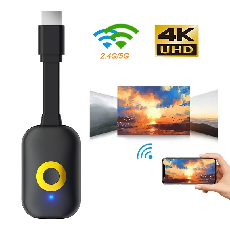 4K TV Stick 2,4G 5G pre Mirassreen Display Phone Projector WiFi HDMI TV Dongle prijímač pre televíziu Android iOS zrkadlové obrazovky