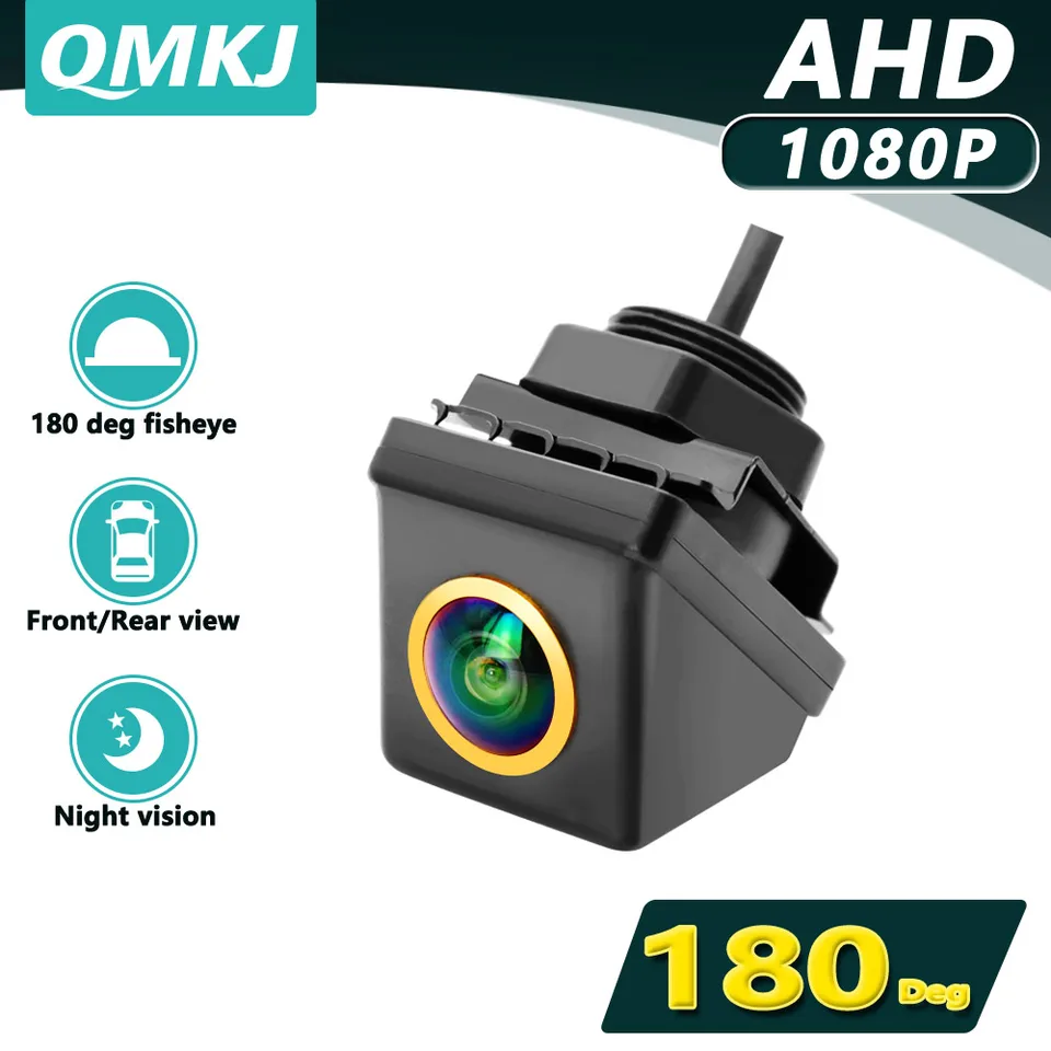 4K View Coatore pre zadné auto 180 stupňov zlaté ryby očné nočné videnie AHD 1920*1080p CVBS NTSC PAL Universal Parking Parking Parking Lens