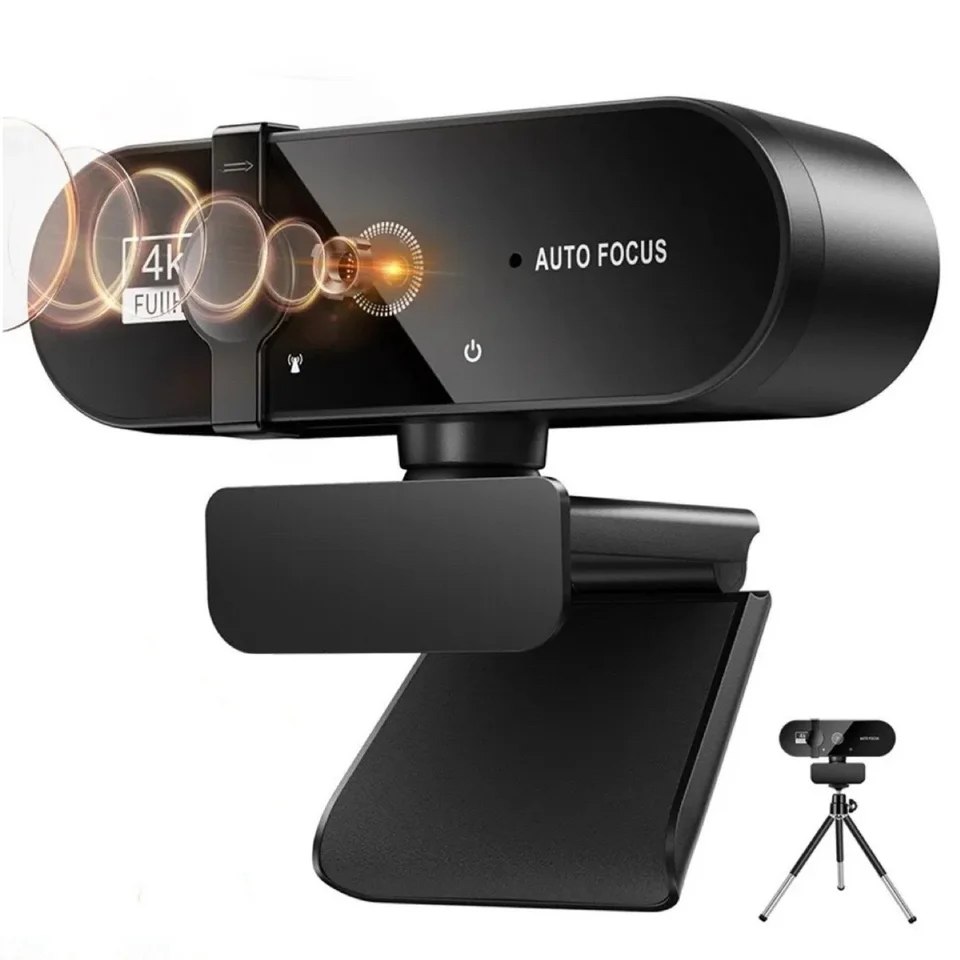 4K webcams 1080p Mini Camera Full HD WebCam Automatous PC PC NAPOHOP VIDEO FOTO Photo Zabezpečenie webovej kamery Mikrofón 30fps USB WEBCAM 4K