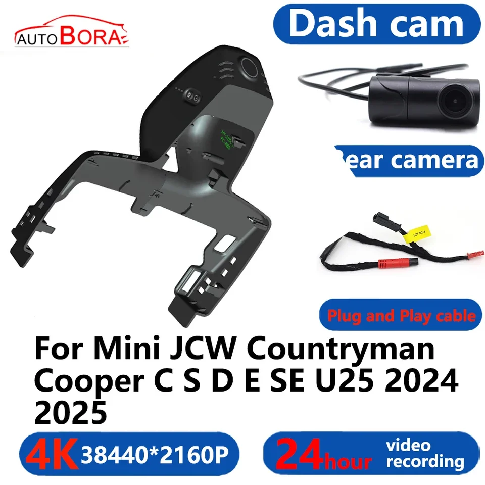 4K WiFi 3840*2160 CAMERA COMERA COMERA CAMERA CAMERA 24H Video pre Mini JCW Countryman Cooper CSDE SE U25 2024 2025