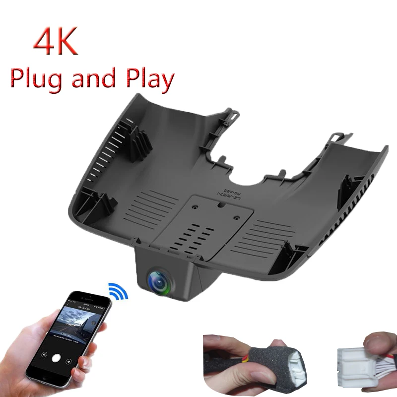 4K zástrčka a hranie pre Mercedes Benz E Class E200 E260 E300 2018 2019 Convertible Car WiFi DVR Video Recorder Dash Camera