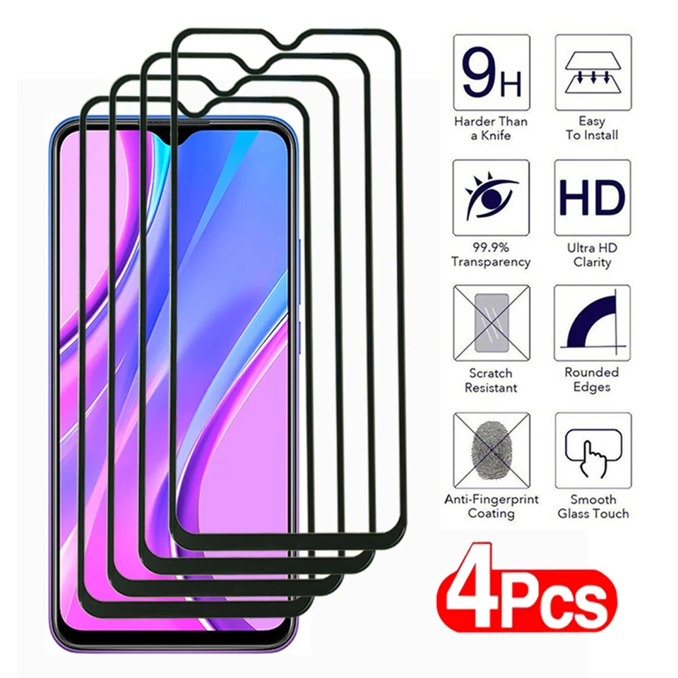 4ks 100d pre Xiaomi Redmi Note 8 9 Pro Max 9s 8t 9T A1 A2 Plus chránič obrazovky pre Redmi 8a 9a 9t 9c NFC Temperovaný sklenený film