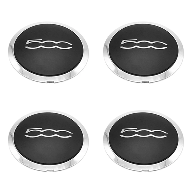 4ks 133 mm hubcap pre Fiat 500 Abarth Wheels Center Caps 68078419AC 68078421AC Prachový kryt 51884863 Striebro