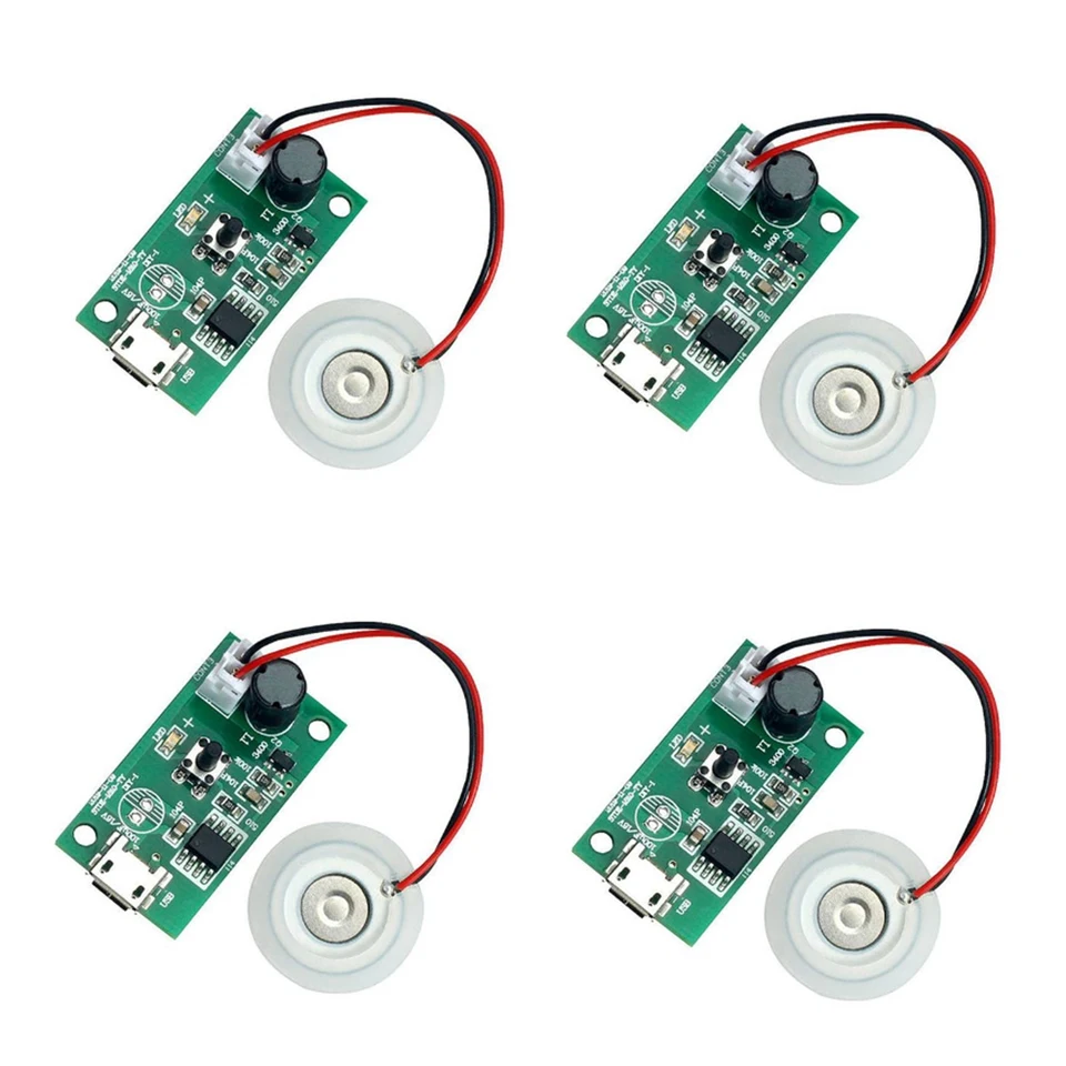 4ks 20 mm ultrazvukový hmla Maker Fogger Atomizer Atomizer Atomizer Film Plate Doplnky zvlhčovač gumové tesnenie