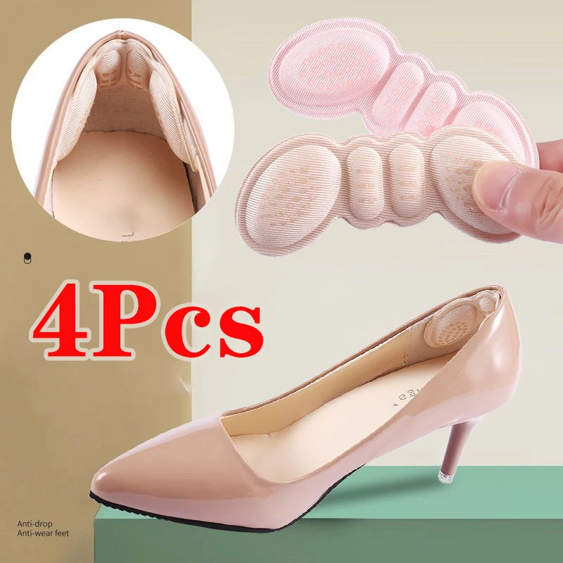 4ks 3/6 mm vysoké podpätky PAD Ženy Vložte do úľavy na zmiernenie bolesti v vložke Úprava veľkosti Adhézne podpätky Podložky vložky Liner Grip Ochranca nálepka