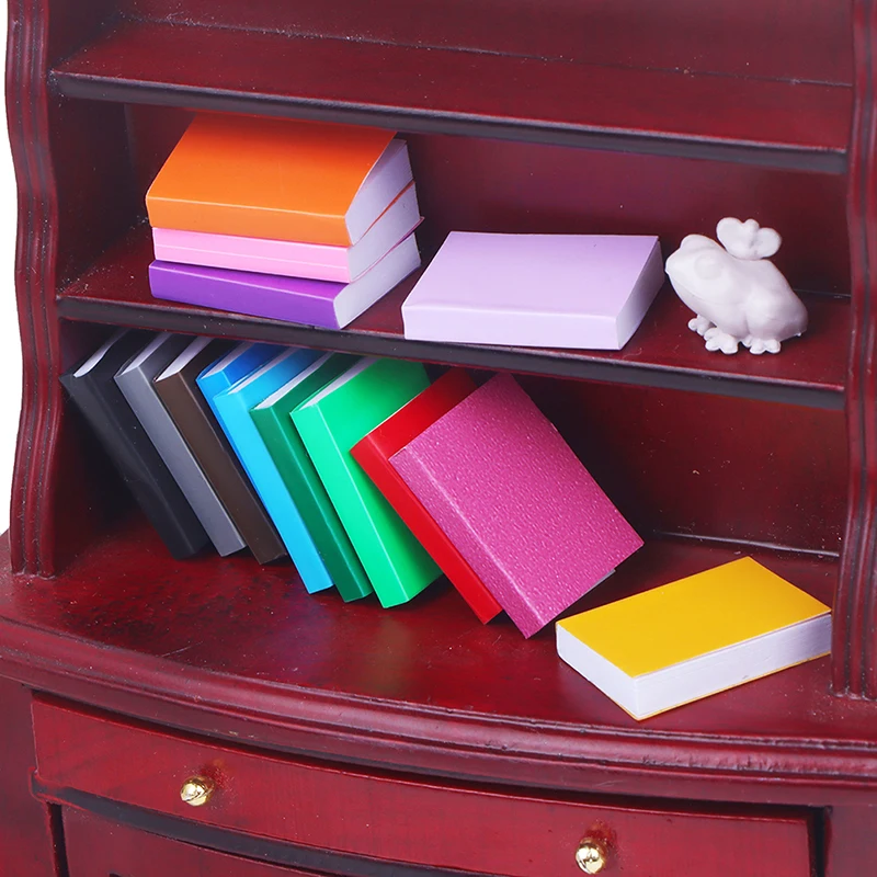 4ks Dollous Miniature Books Doll House Book Model Dollouse School Decoration Accessories