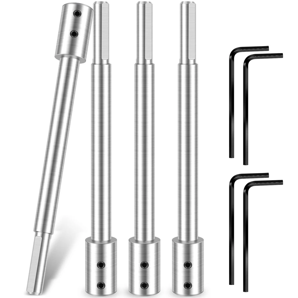 4KS ForStner Bit predlžovací kov 6-11/16 palcov Extra Long Forstner Bit predlžovacia tyčinka Bit Bit predĺženia vŕtačky