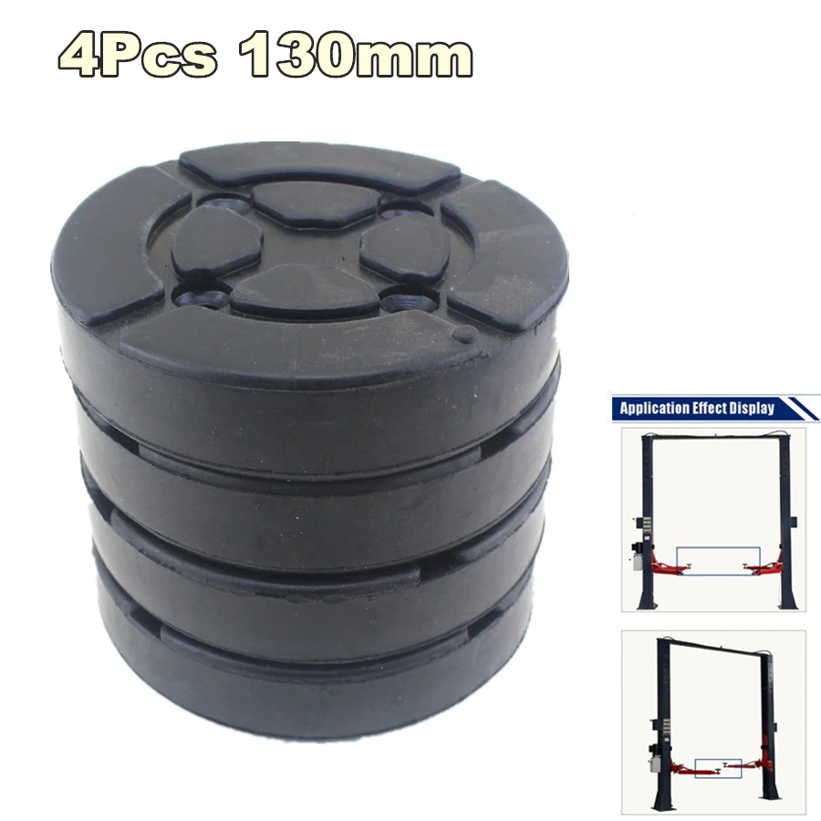 4ks/lot Universal Round 130 mm gumové podložky v podložkách výťahová podložka Gumber Arm Fit Fit for Auto Lift Car Auto Truck Hoist