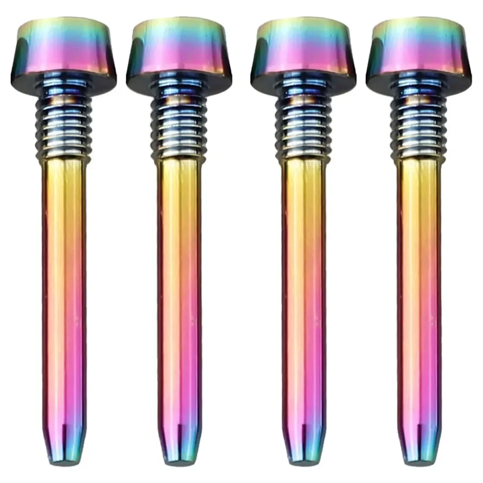 4ks M4x26mm bicykel Titanium Zliatina Disk brzdový strmeň skrutky PIN pre MT2/4/5/6/8