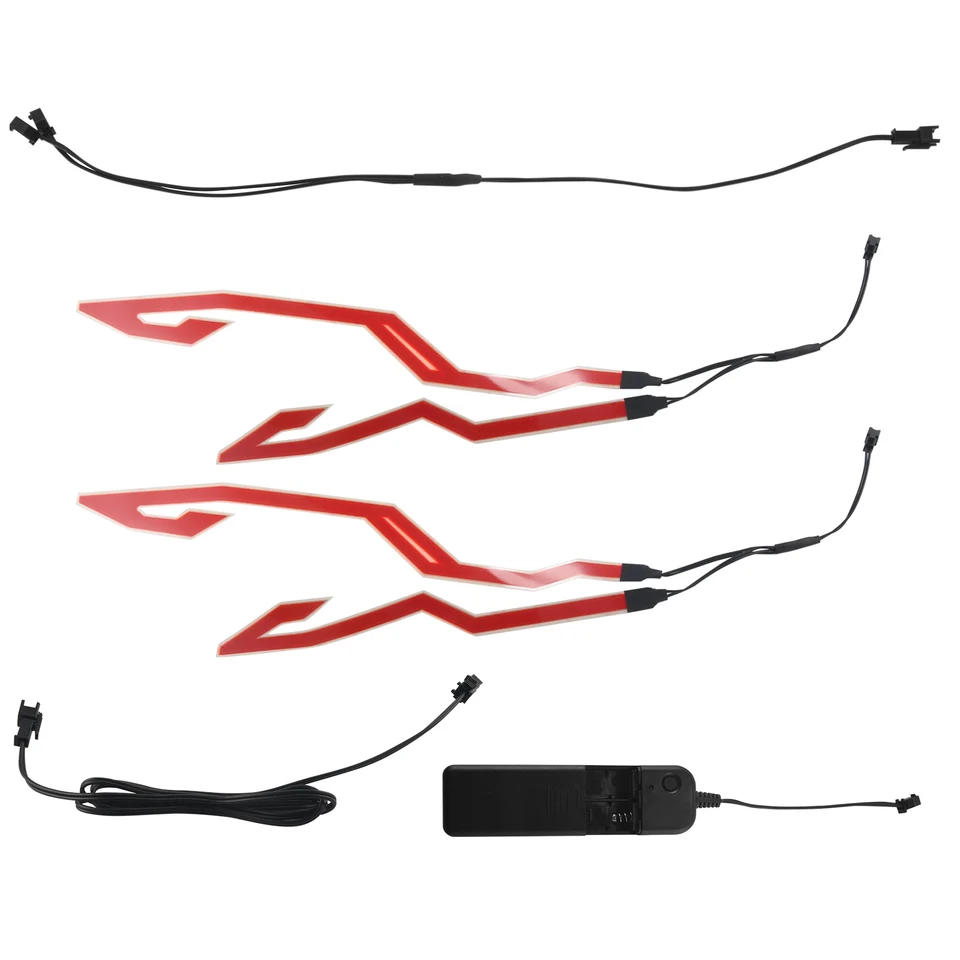 4KS Motocykel LED nočné svetlo jazdiaca signálna prilba El Cold Light 3 Mode Bike LED LED LIGHT SPRAVA Kit