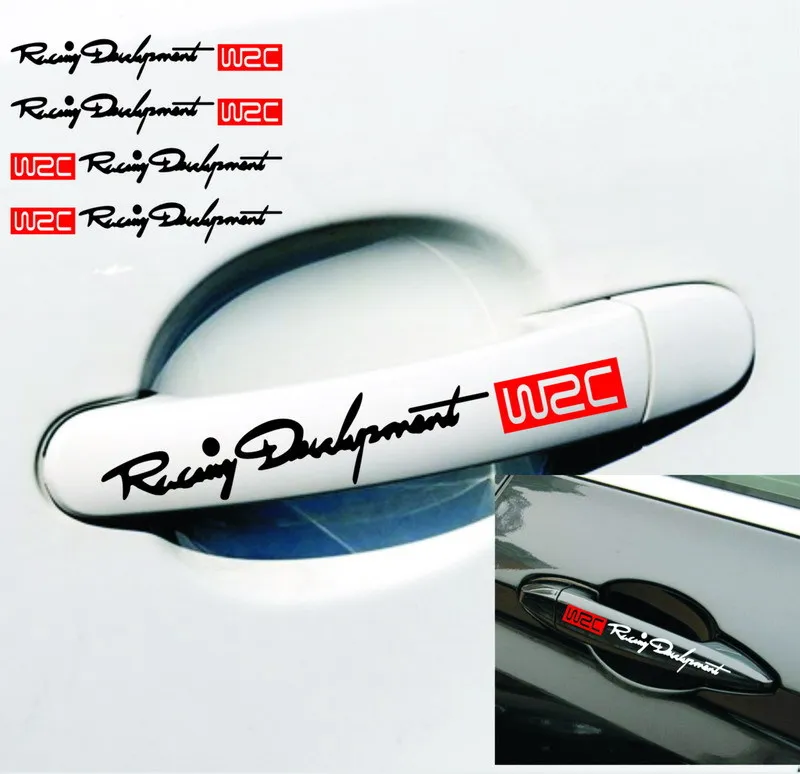 4ks nálepky na autá nálepky vinyl jdm nálepky na aute rukoväť WRC pre Volkswagen Golf 6 Mazda 2 Opel Zafira B Mazda Astra J