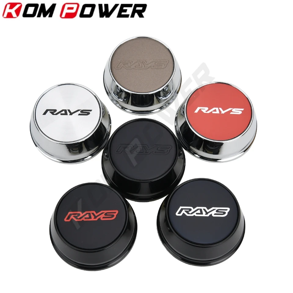4ks OD 66 mm / ID 61 mm čiapka Sport Rim Volk Rays Emblem Wheel Cool Cap koliesový kryt náboj