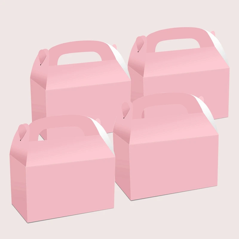 4ks pcs masívne farebné papierové candy box narodeniny darčekové obaly krabičky Candy tašky Svadobné výhody narodeninové oslavy dekorácia bábätká
