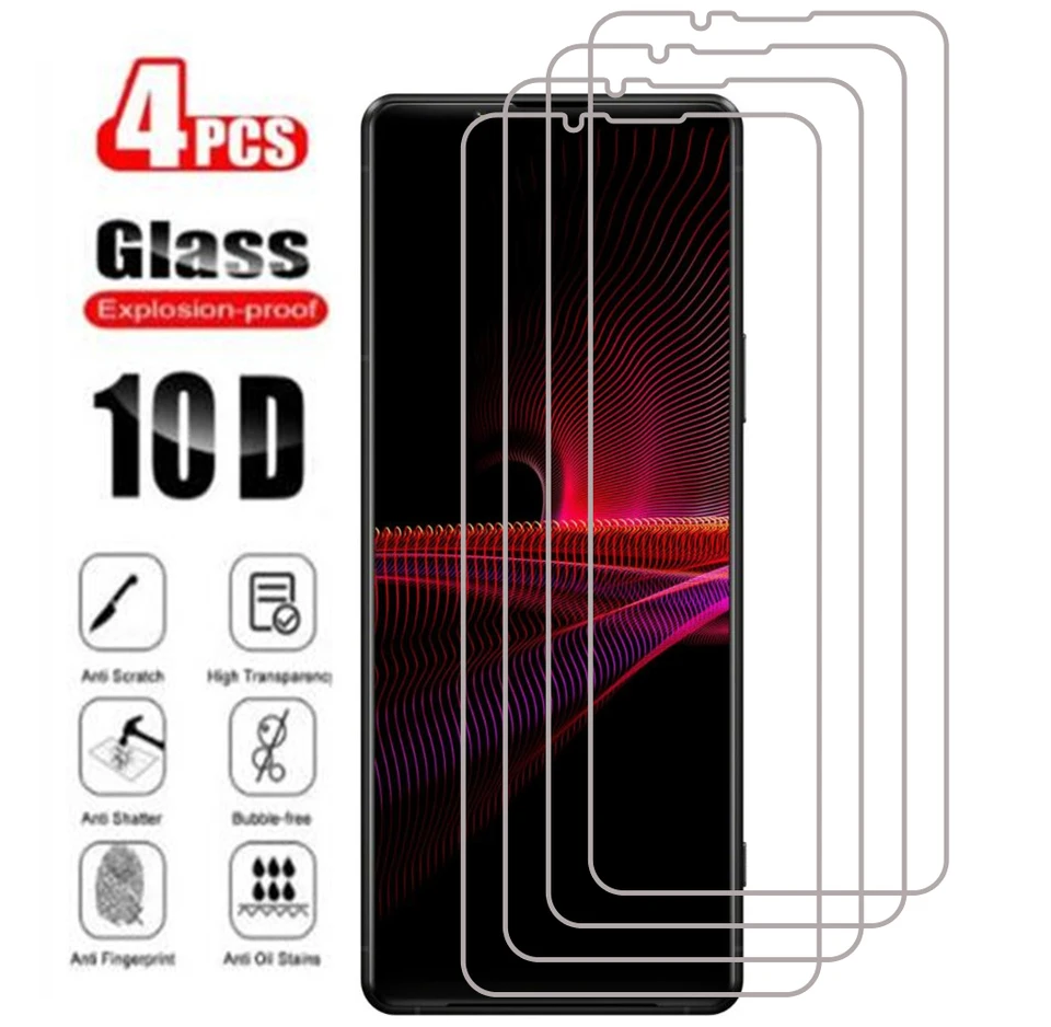 4ks pre Sony Xperia 10 III 1 5 II 20 8 Plus vysoká definícia obrazovky chránia Temperovaný telefónny sklenený film