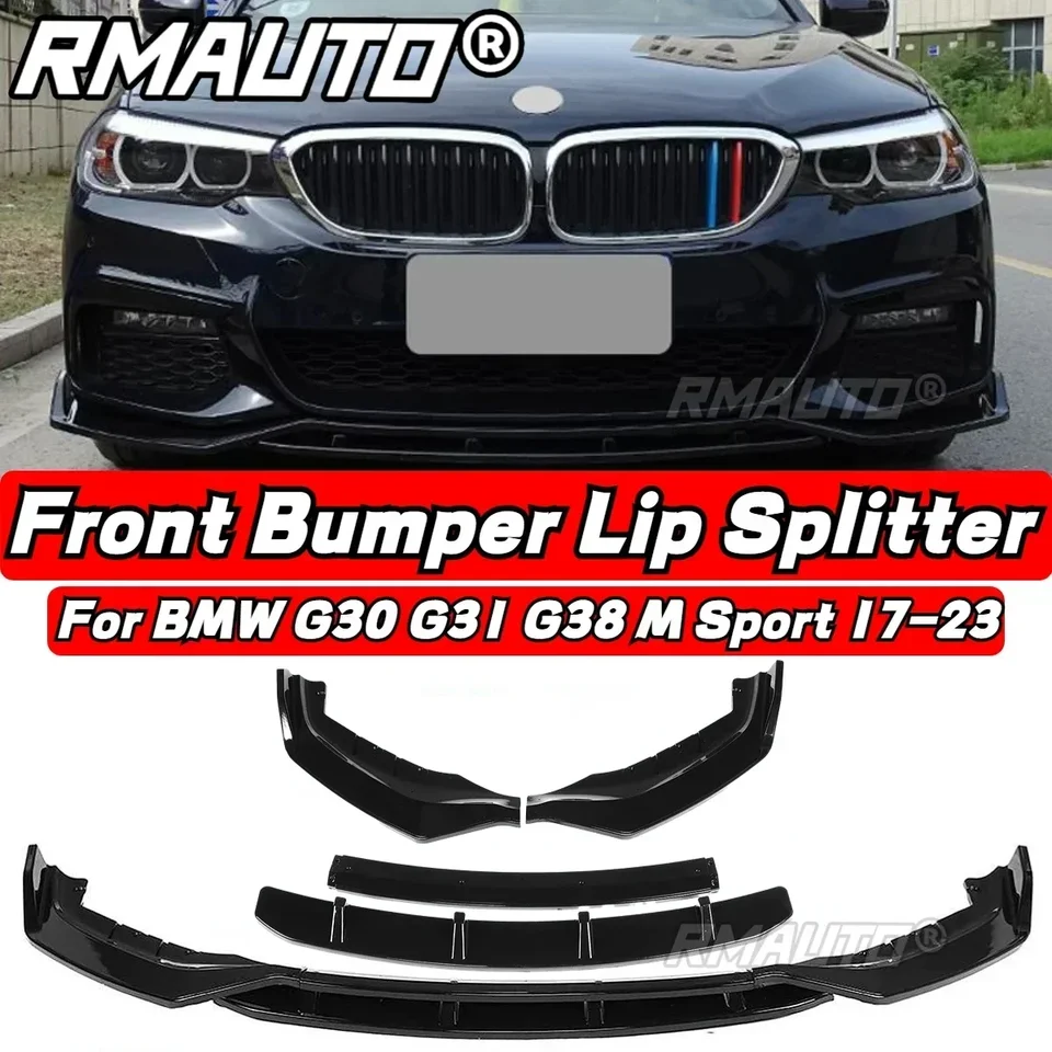 4ks/set G30 predný nárazník predného nárazníka Splitter Splitter Spoiler Difuser Cover pre BMW G30 G31 G38 M Sport 2017-2023 Body Kit