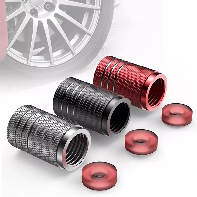 4ks/set Universal hliníková zliatina zliatiny pneumatík pre pneumatiku kryt pneumatík pre pneumatiky pre kmeňové uzávery pre auto Audi Lexus Volkswagen BWM Tesla