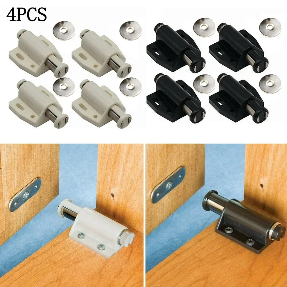 4KS skrinka Catche Push na otvorenú magnetickú zásuvkovú skrinku dvere západky catch dotyk dotyk kuchynská skriňa chytí nové