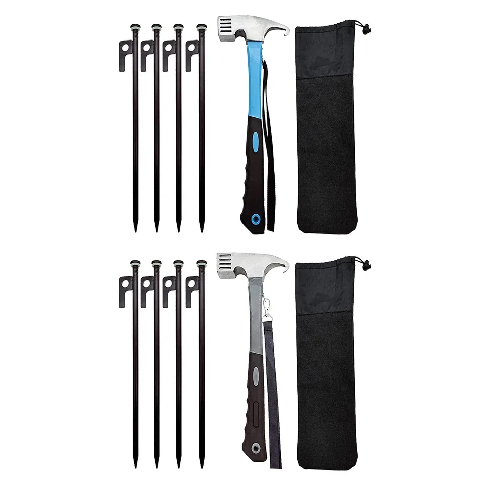 4ks stane pegs kemping stan hrots ťažký clor plážový stan stávku 30 cm s úložným taškou a kladivom pre vonkajšie kemping