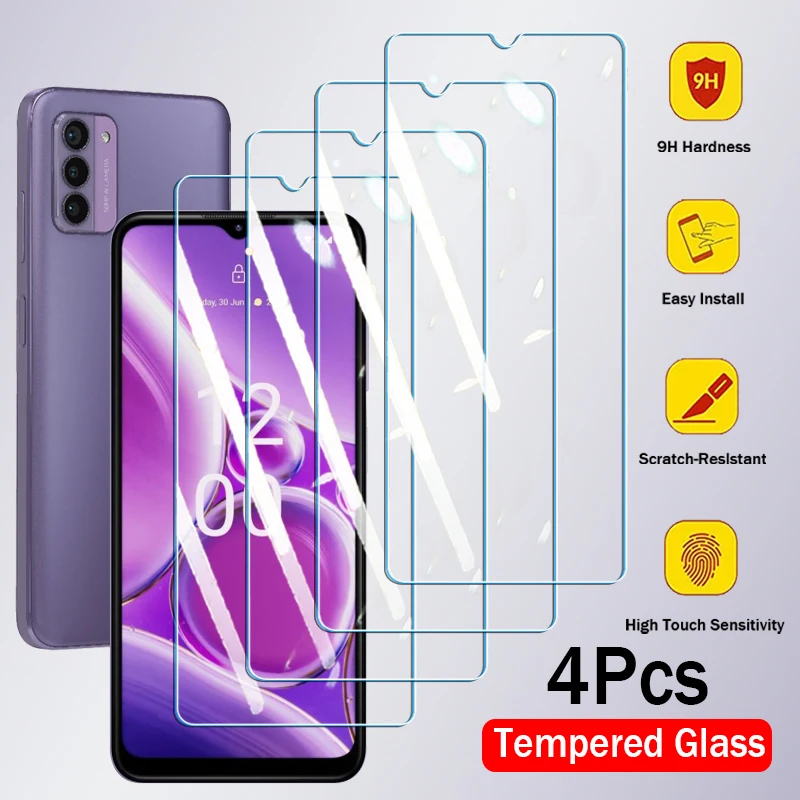 4ks temperované sklo pre telefón Nokia G42 G310 G60 G22 G21 G50 G300 G400 G100 G20 G10 G10 Chránič obrazovky Protect Glass Glass