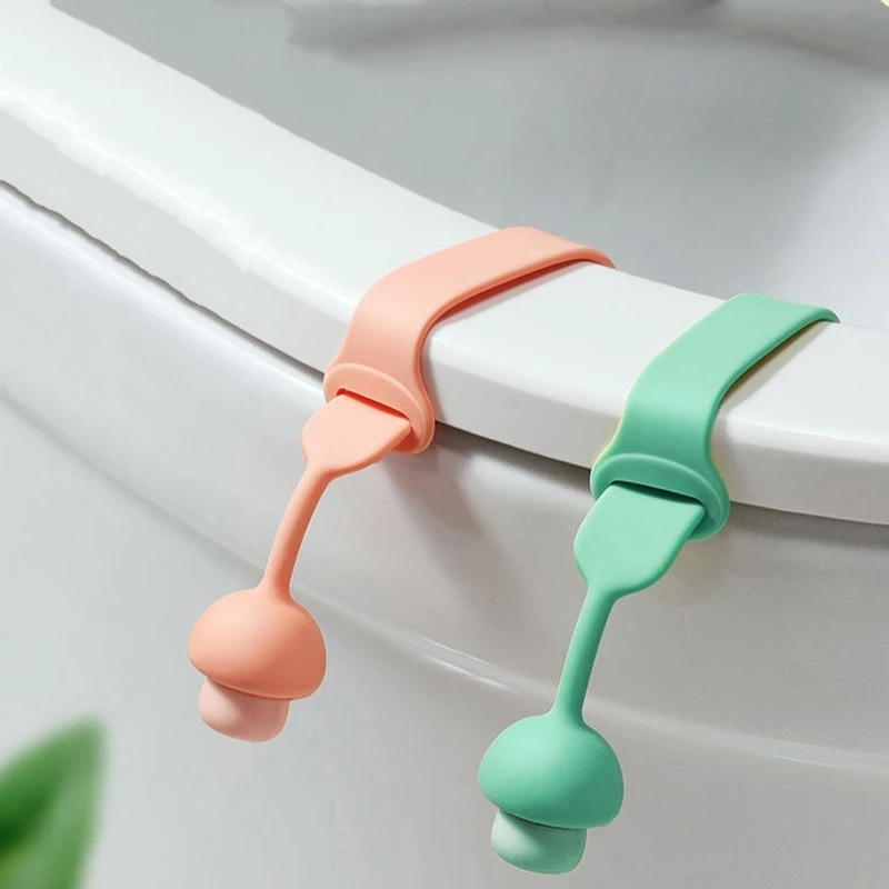 4ks toaleta toaleta Silikónový výťah toaletné veko toaletné sedadlo Pull prsteň sanitárny a proti nečistota