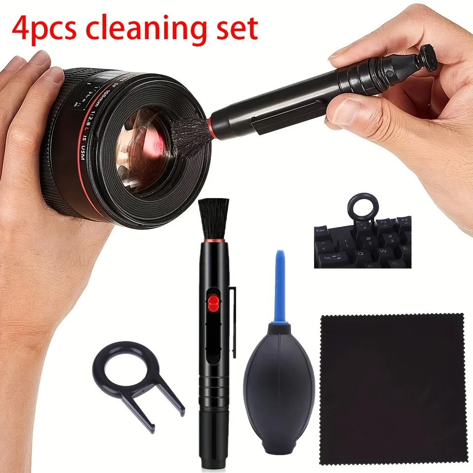 4ks Universal Electronics Cleaning Kit: Strúha na čistenie kefiek na čistenie guľôčok, kefy a šošovky s fotoaparátom