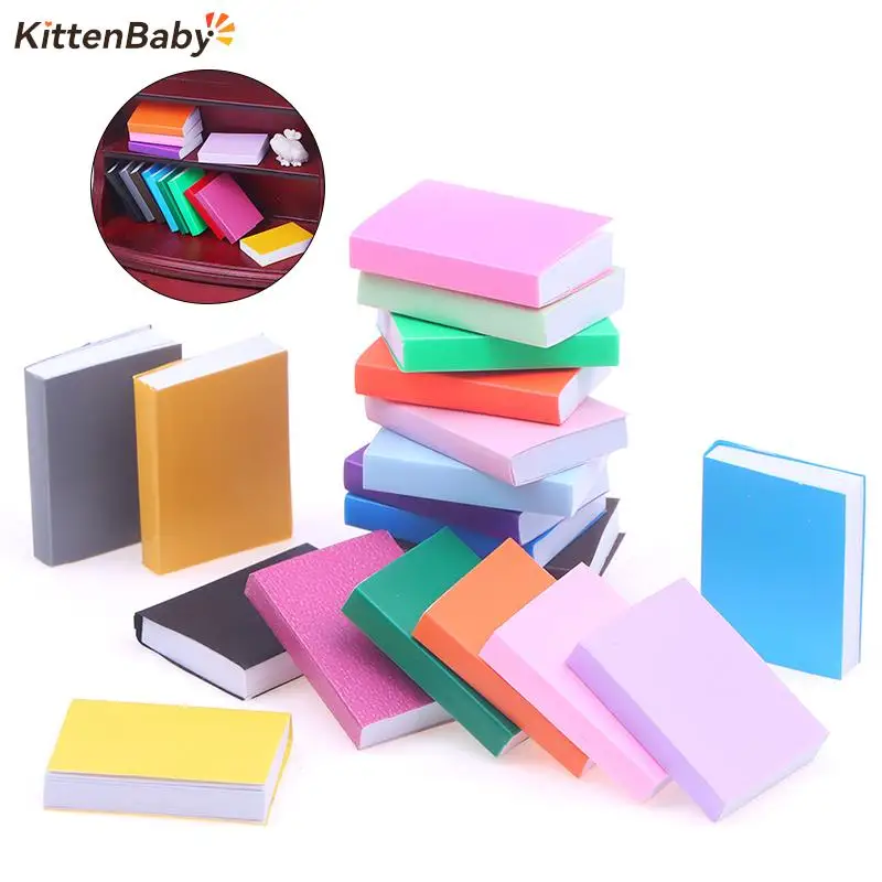 4ks/veľa bábiky Miniatúrne mini malé knihy Model Furniture Accessories predstierajte hračky Dolls Decoration Kid