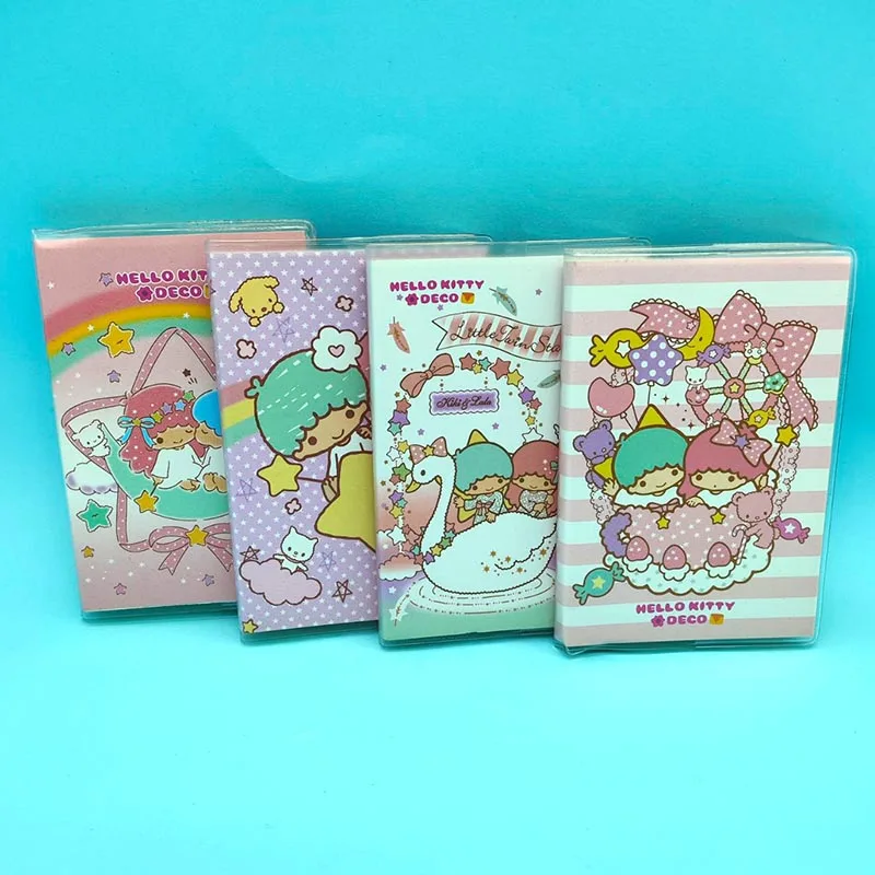 4ks/veľa Sanrio Little Twin Star Memo Pad Sticka Note Cucet N Times Label Label Notepad Post Office School Supplies