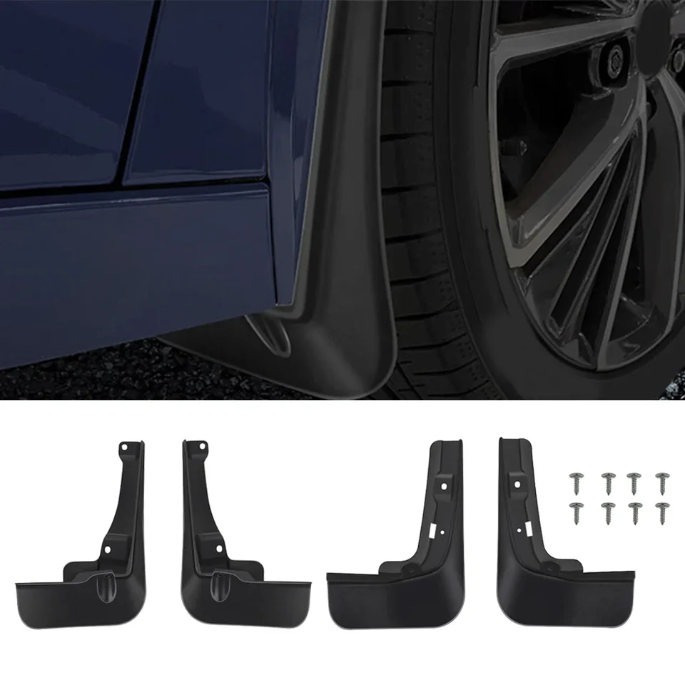 4ks vhodné pre Toyota pre Prius 2023 60 série čierne Splash Guards Mud klapky Mudguard Automobily Exteriérové ​​doplnky