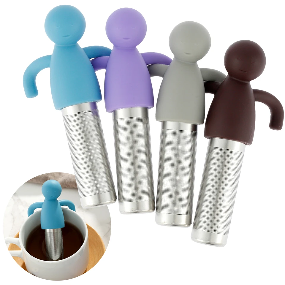 4ks z nehrdzavejúcej ocele Infuser Tea Tea TEA TAGE TEAWAWAR ČEA SEAWAWE ČEÁT VLOŽENÉ ZLOŽTE LIST LEF DIFUSER