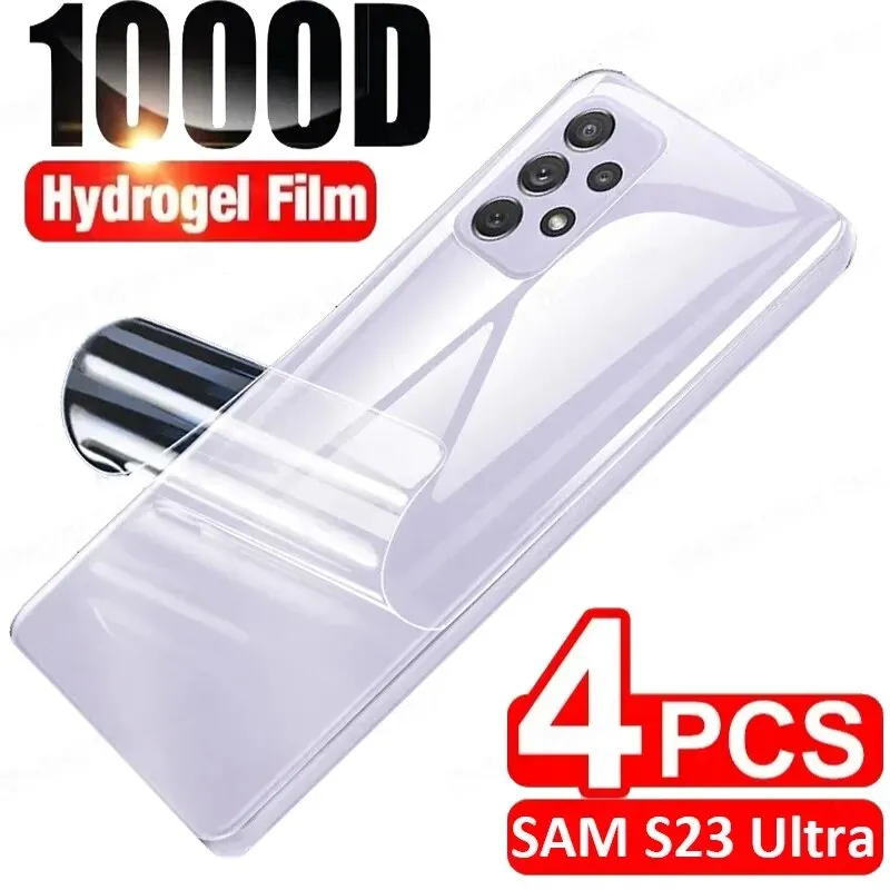 4ks zadný film Hydrogel Film pre Samsung Galaxy S22 S21 S23 S24 Ultra Plus Fe pre Samsung Note 10 20 Ultra Plus Protector Screen Chránič obrazovky