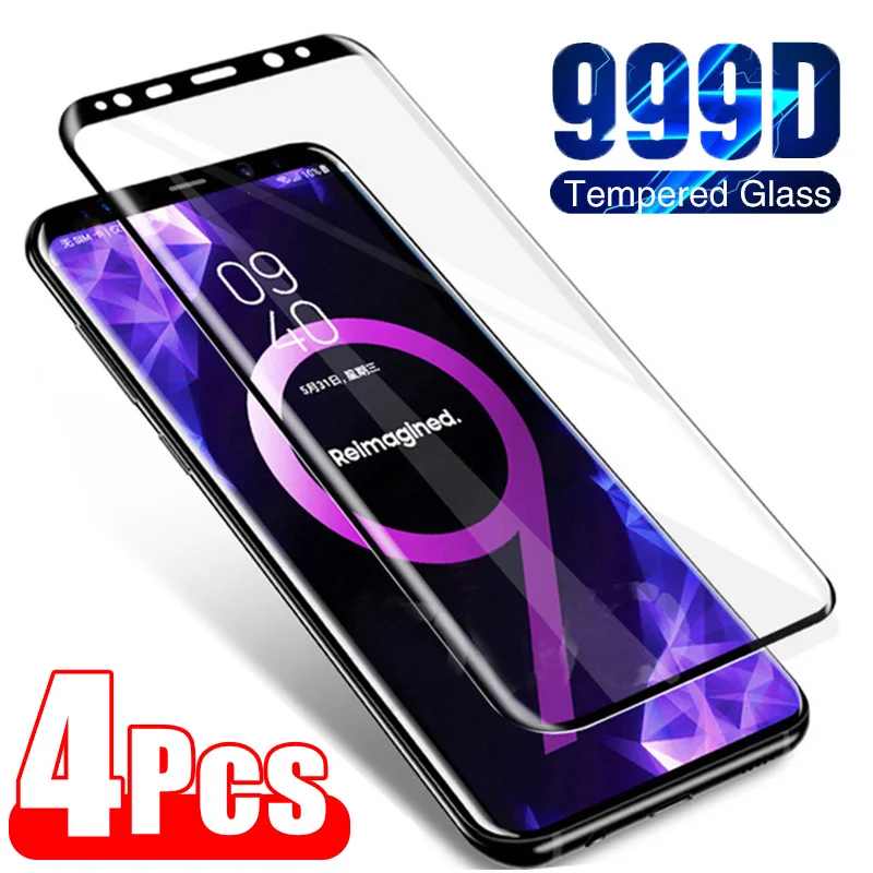 4ks zakrivené temperované sklo pre Samsung S23 Ultra S22 S21 S20 S10 S9 S8 Plus chránič obrazovky pre Samsung Note 20 Ultra 10 9