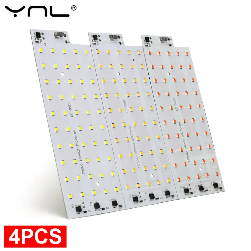 4ks/šarža 50W LED čip AC 220V 240V SMART IC LED svetlo svetlom SMD 2835 LED lampa LED LED LED LED LAMP LAMP Svetové svetlo Svetové osvetlenie