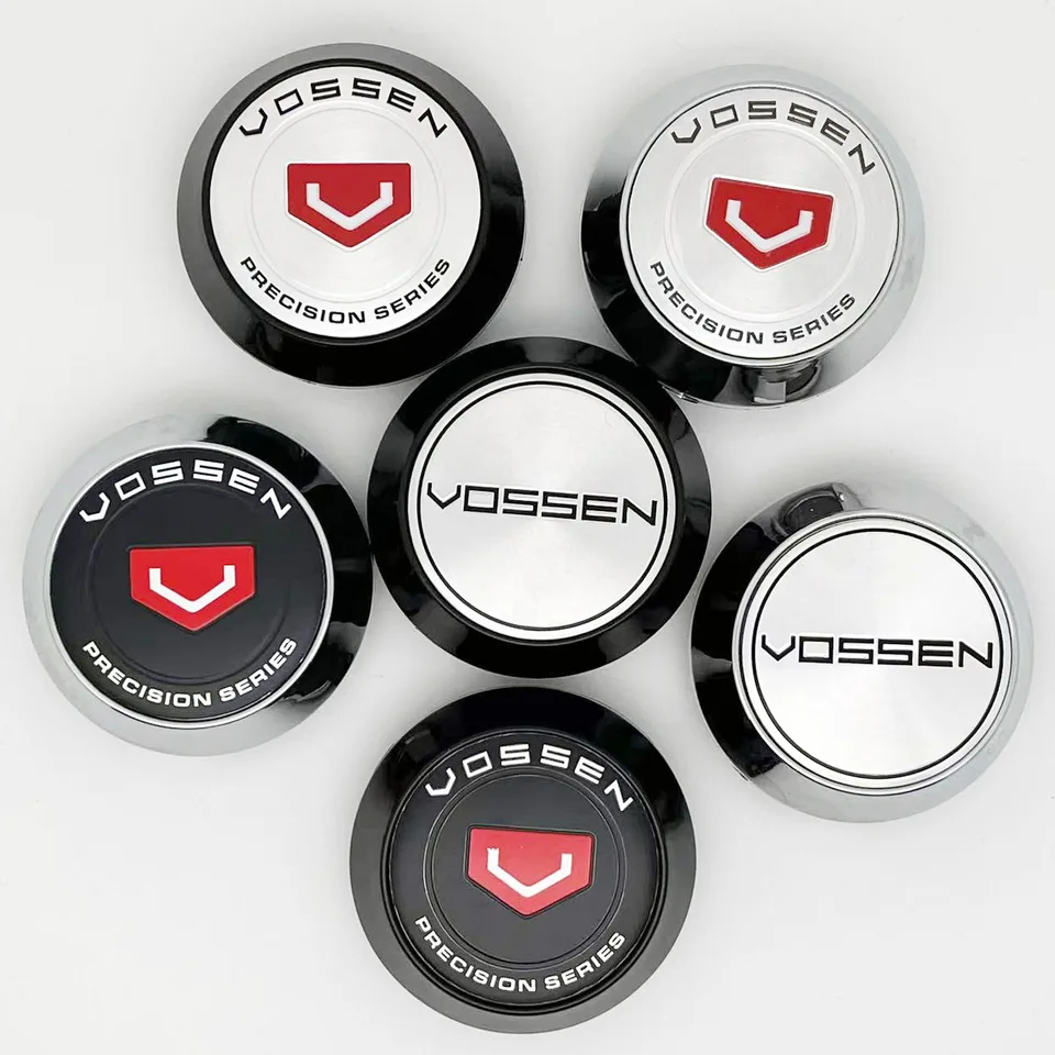 4ks/šarža 65 mm3 farby Vossen Precision Series Car Wheel Center Cap Cap Cap Sticker Sticker Sticker Sticker