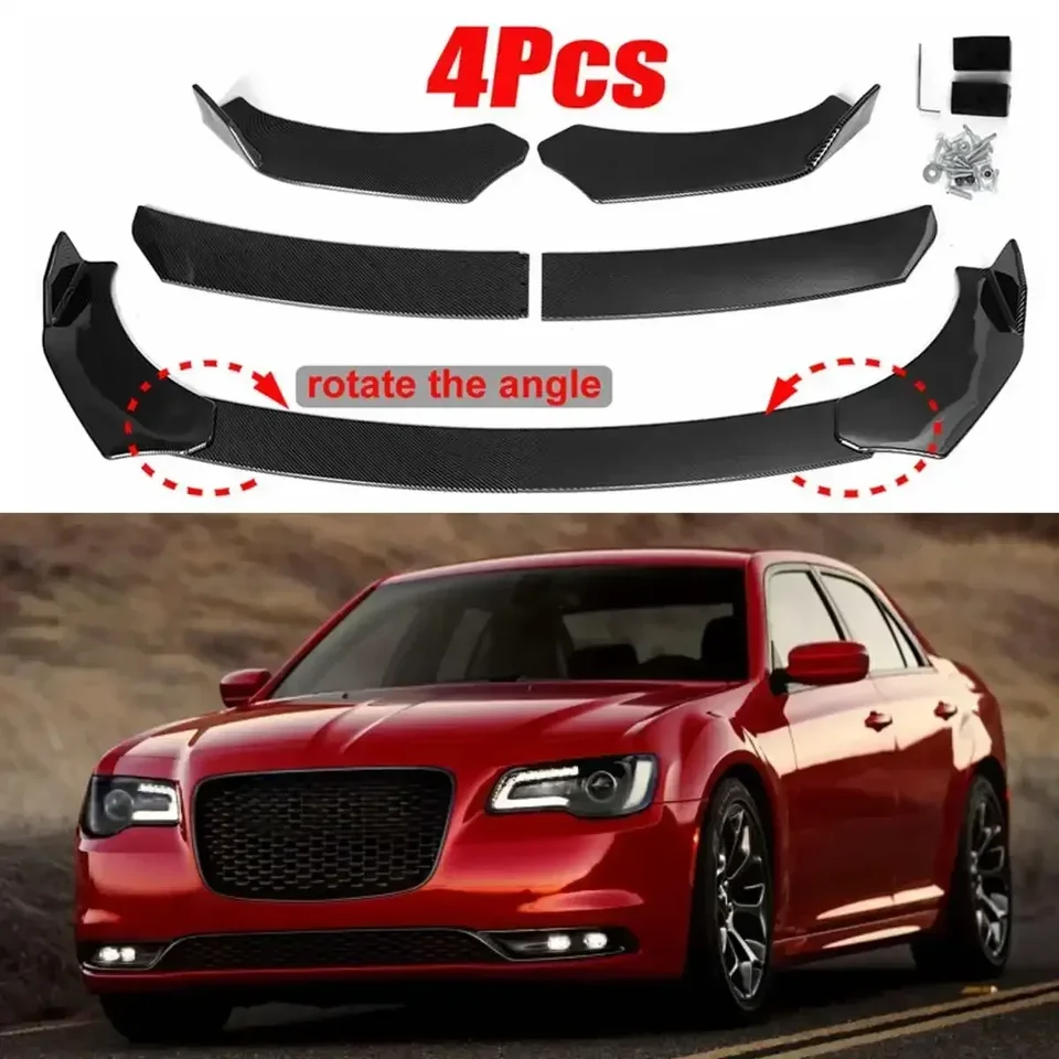 4ksové auto predné nárazník pier rozptyľovača Splitter brady pre Audi A3 A4 A5 A6 A7 A7 A8 Q3 Q5 Q7 RS5 RS6 RS7 S3 S4 TT Súprava tela