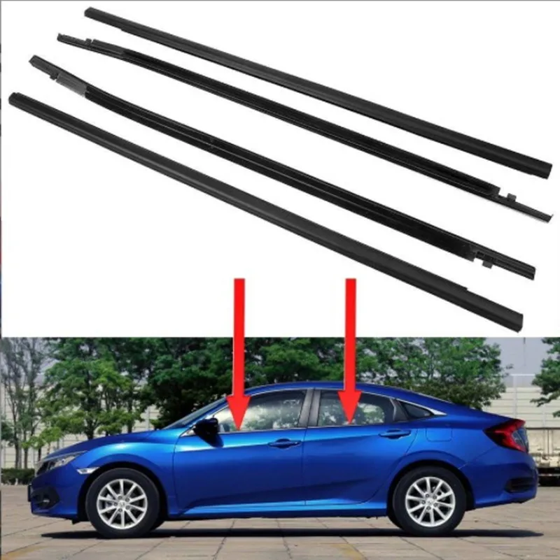 4ksové autá Weatherstrip okenné čalúnenie TEMN TEAL BELT BMW 3 Series E90 318I 320I 325I 330I 2004-2012