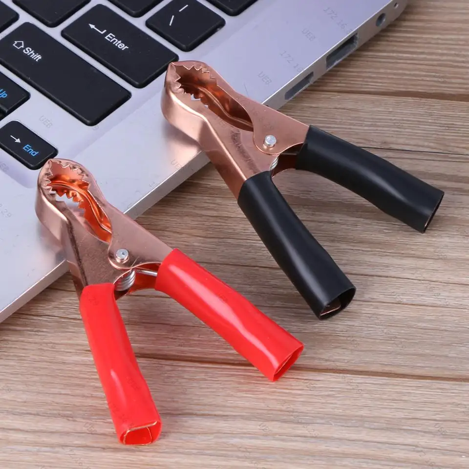 4ksové batériové konektory svorky Clamplated 50A Cell Aligátor CLAMP CLAMP Izolované rukoväte LIGHTWAETH pre lekársky priemysel
