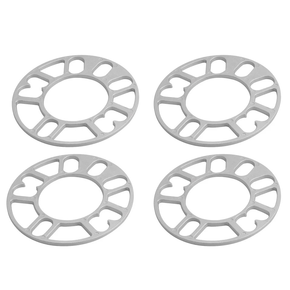 4ksové hliníkové rozpery kolesa Shims Plate Automatické rozpery 5 mm cvok pre 4x100 4x114,3 5x100 5x108 5x114.3 5x120