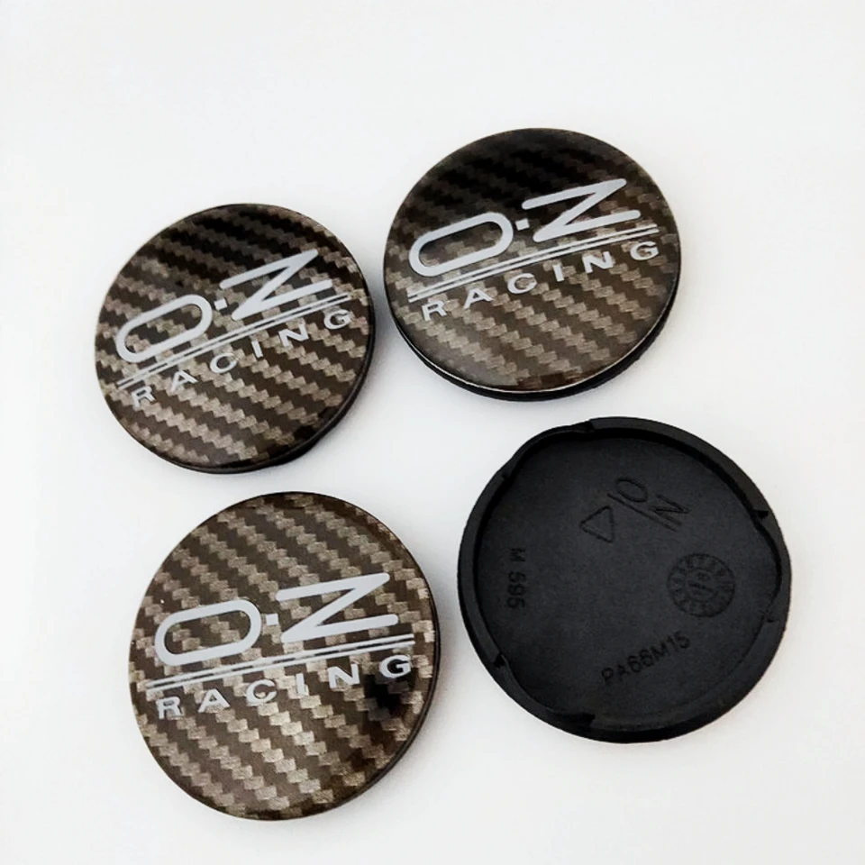 4ksové uzávery automobilových kolies s OZ Oz Racing Sport Emblem Logo FORVW Golf Polo BMW Teslas Rim Hubcaps Cover Cover Styling Príslušenstvo