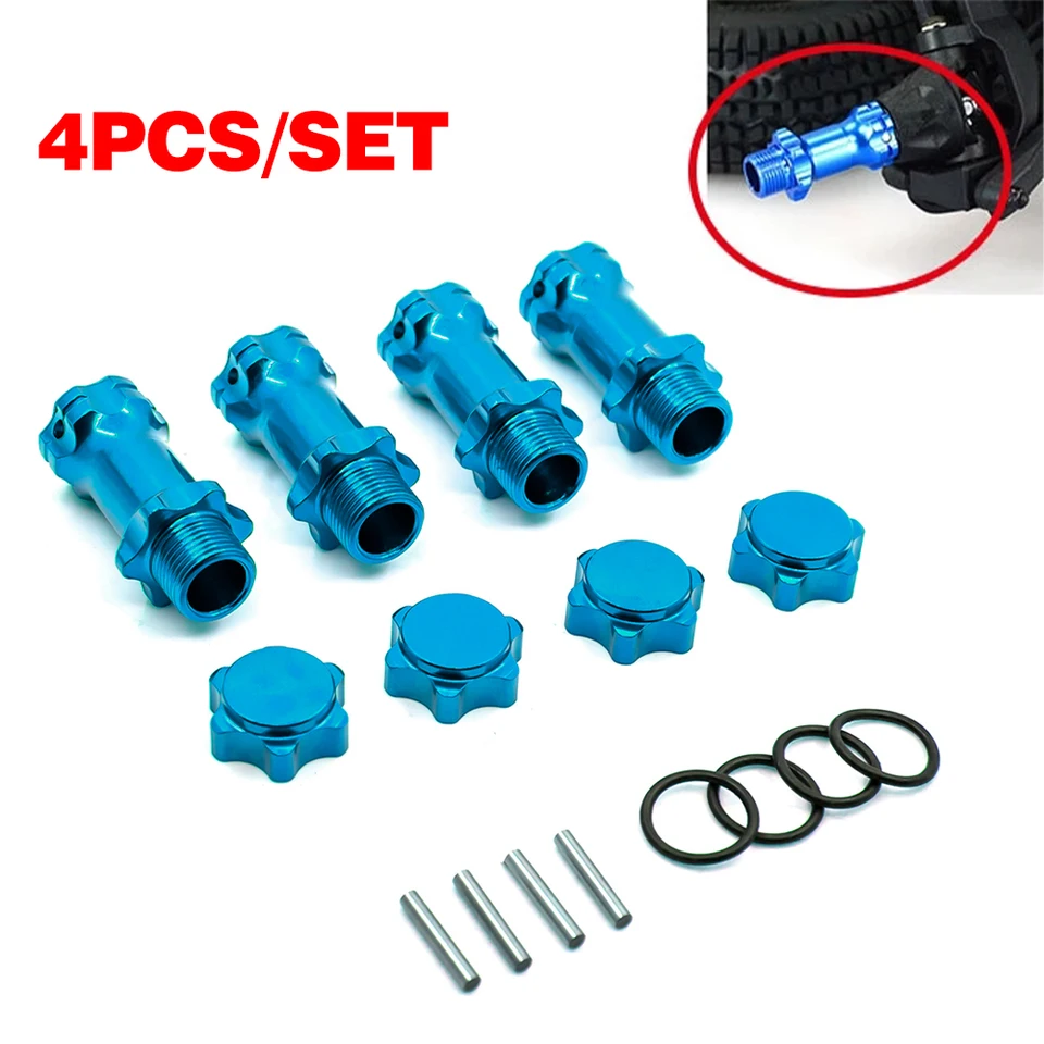 4ksový koleso Hex Hub M17 17 mm M37 37 mm predlžovací adaptér 12 mm anti-prameň CAPX4 dlhší kombinovaný spojovací spoj pre 1/8 RC Model Auto diely
