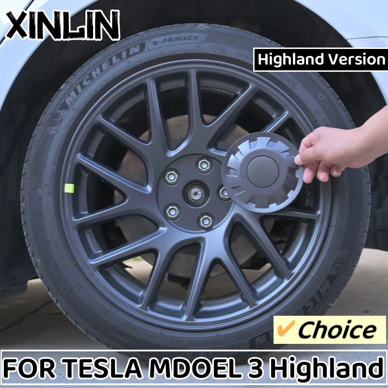4ksový kryt kolies pre koleso pre Tesla Model 3 Highland 2024 Caps Caps Výmena výmenného uzáveru kolies Plné ráfiky kryt