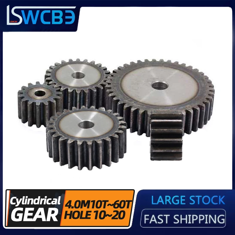 4M Spur Gear 10/11/12/13/14/15/16/17/18/19/20/21/22/23/24/25/26/27/28/29/30/31T 45# Steel Tooth Povrchové ochladené ploché prevody