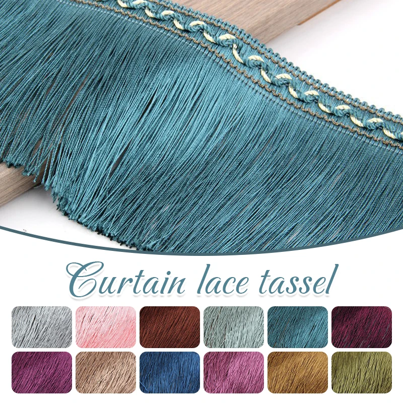 4M Tassel Fringe Lace Trim DIY Šijacie remeselnícke clony Edge Dance Costy Clothess Doplnky Latinské svadobné šaty Tassel Ribbon
