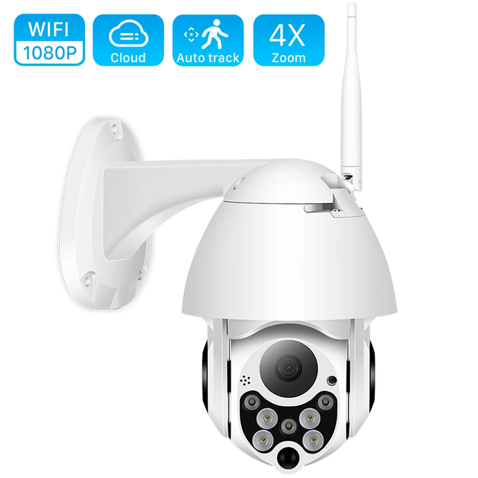 4MP WiFi IP fotoaparát Outdoor 1080p HD Security Camera Automatické sledovanie siete Wireless Surveillance Night Vision WiFi Camera YCC365