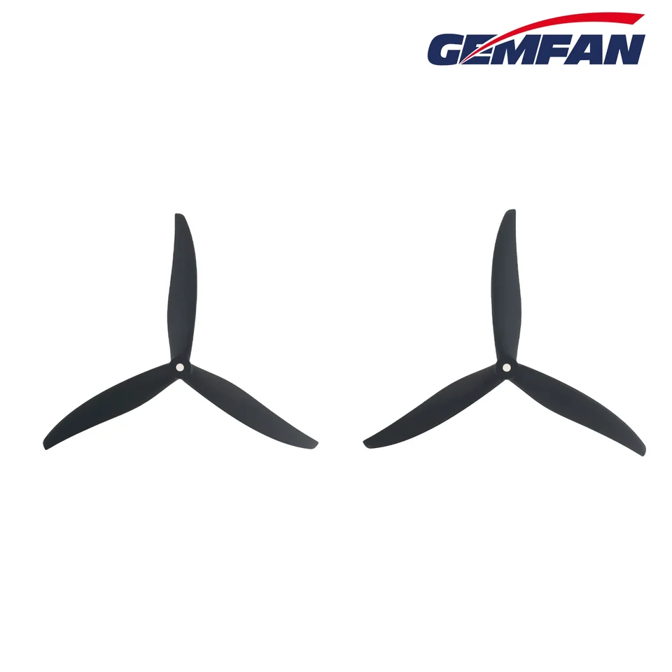 4Pairs (4cw+4ccw) Gemfan Cinelifter 8060 8x6x3 3-čepeľový čierny sklenený vlákno Nylon Nylon Nylon