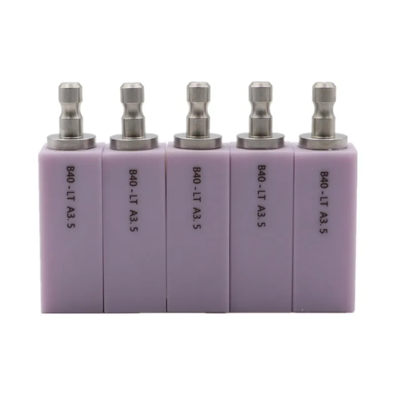 4PC CAD CAM LITHIUM DISILITE pre Dyh Dych/Inlay/Inlay/predná zubná koruna B40 HT/LT sklenená keramika bloková zubný zubný materiál