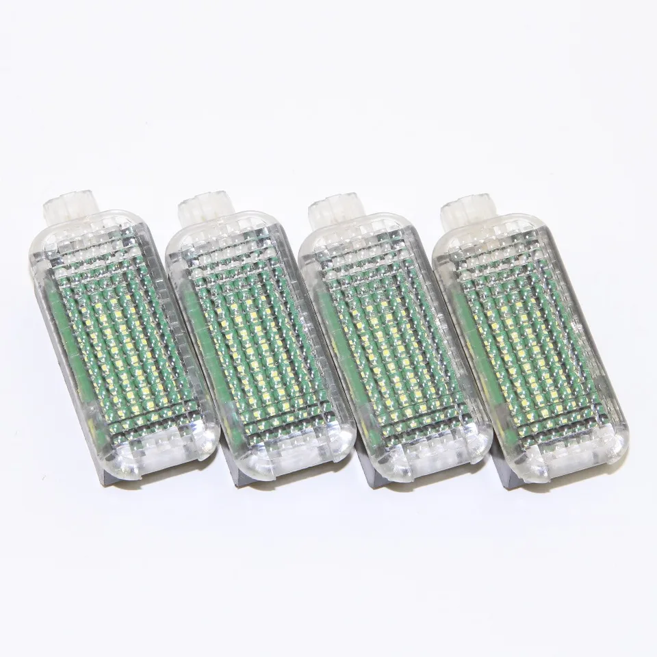 4PC LED interiérové ​​svetlá Footwell pre VW Golf Jetta MK5 MK6 Passat B6 Octavia sedadlo Leon A5 A6 A7 A8 3AD 947 409 3AD947409