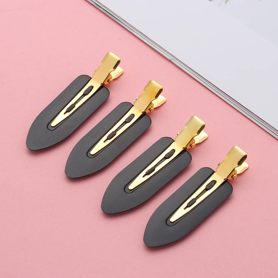 4PC Profesionálny bezšvový doláčkový klip bez ohybu záhybový make -up klip SLIPLE BARRETES SALON SALON SALON STREKÁLNE PRÍSLUŠENIE