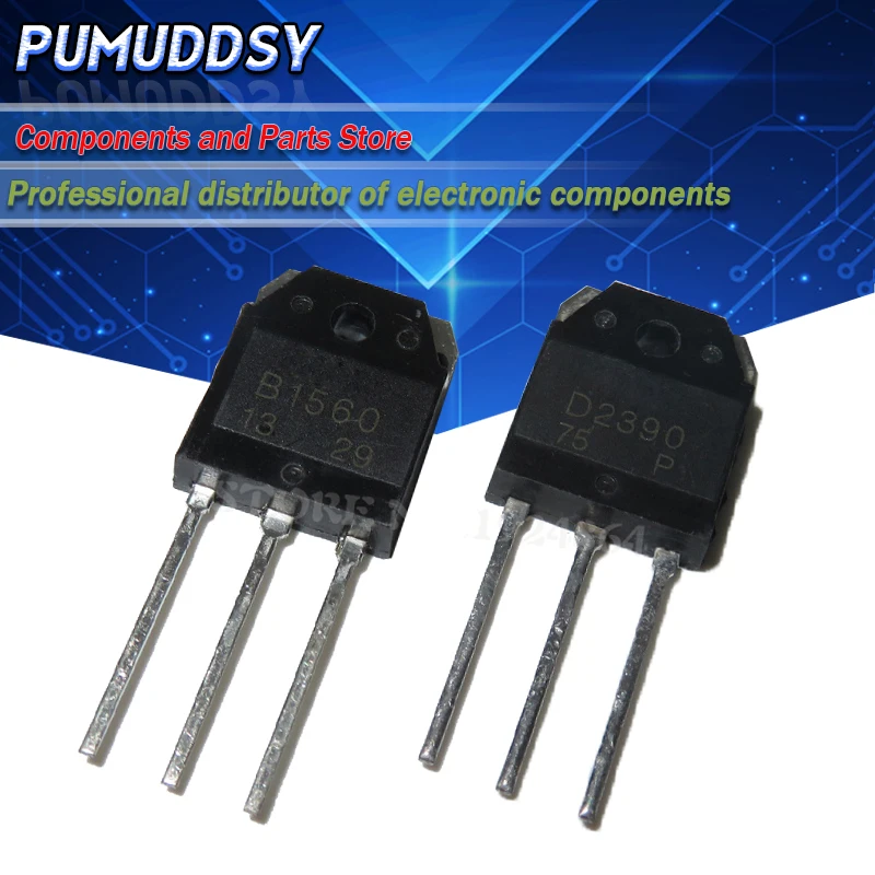4pcs 2sb1560 2SD2390 2 páry (2ks 2sb1560 + 2psc 2sd2390) TO3P IC autentické